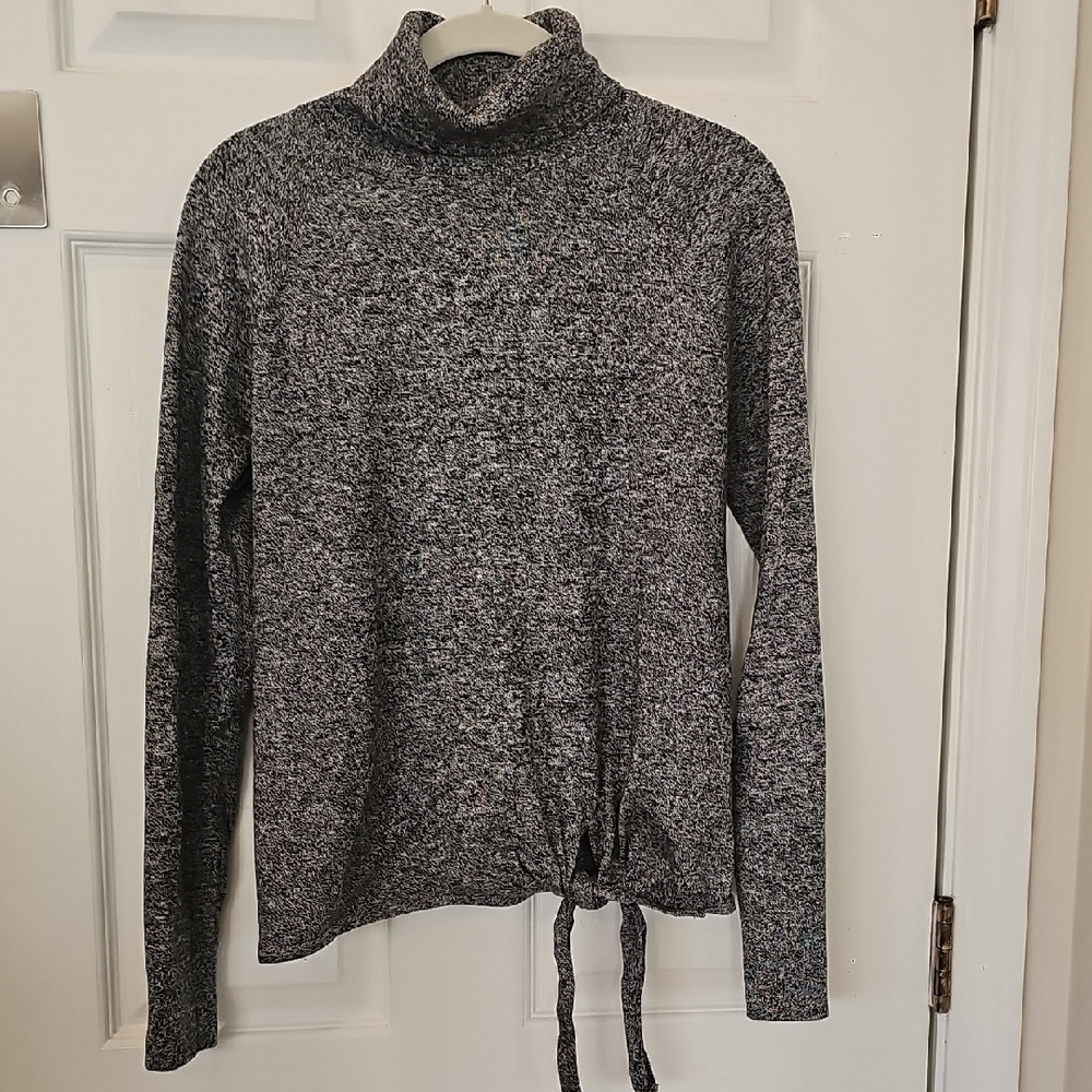 Gray Turtleneck Sweater